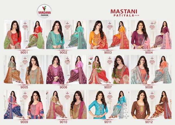 Vandana Mastani Patiyala Vol-9 Cotton Designer Patiyala Dress Material